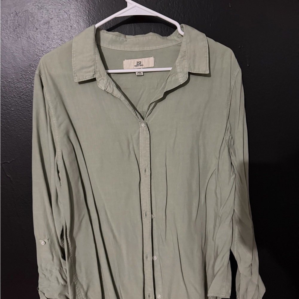 Womens Green Casual Shirt